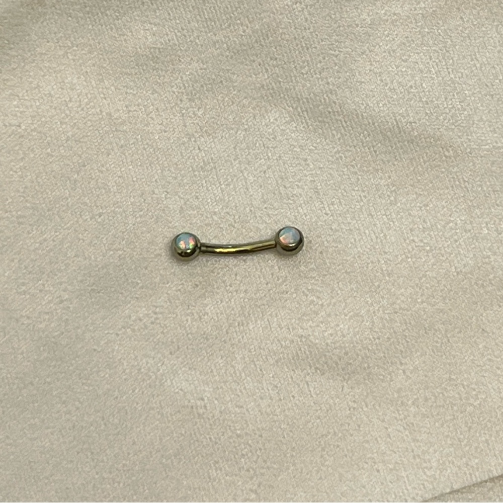 Titanium & Opal Barbell